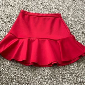 Red Skater Skirt